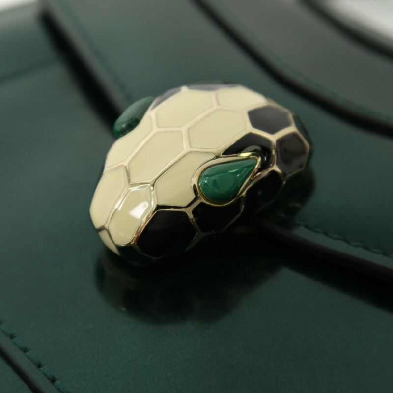 BVLGARI 漆皮皮革Serpenti Forever鏈帶手挽肩背兩用袋-11