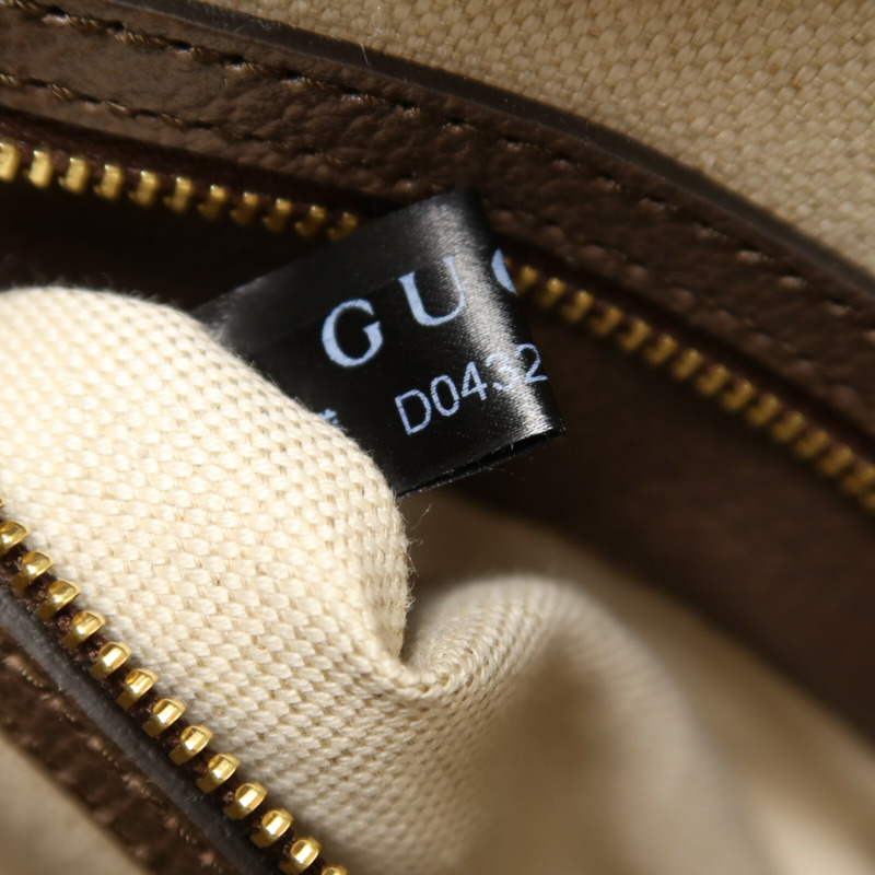 GUCCI 塗層帆布Ophidia GG手挽肩背兩用袋-6