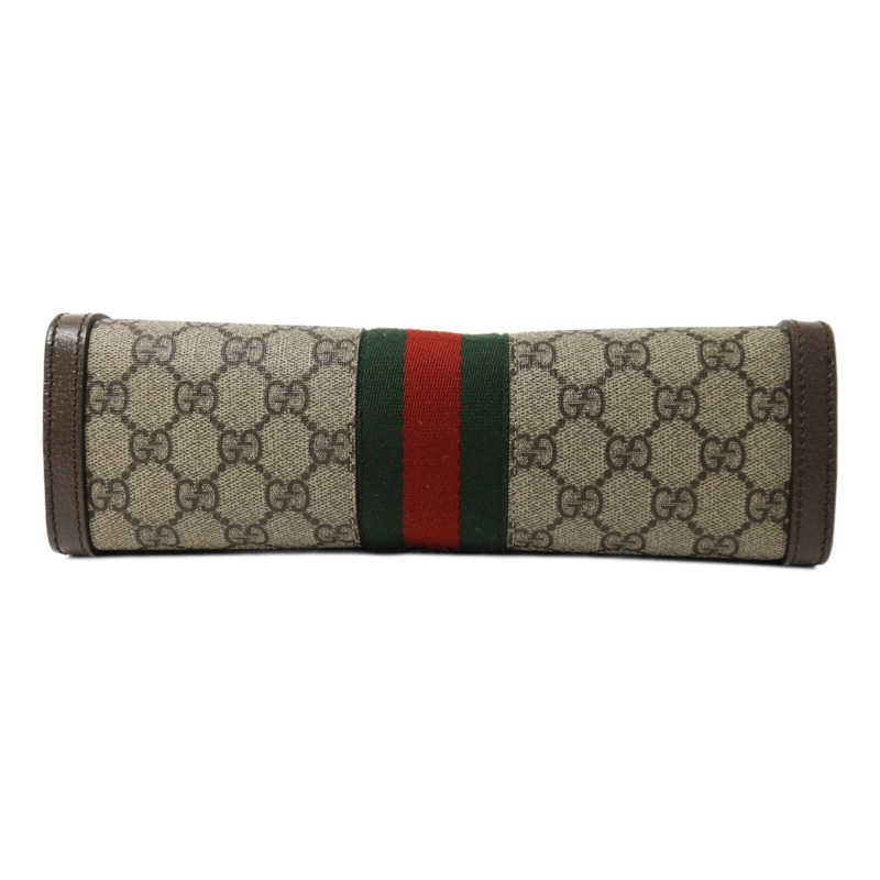 GUCCI 塗層帆布Ophidia GG鏈帶肩背袋-3