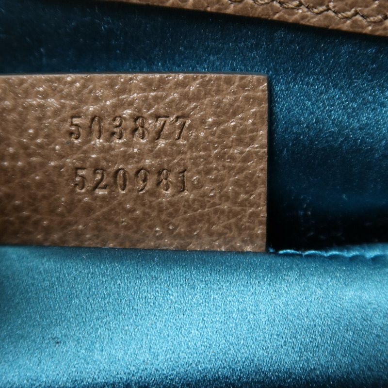 GUCCI 塗層帆布Ophidia GG鏈帶肩背袋-6