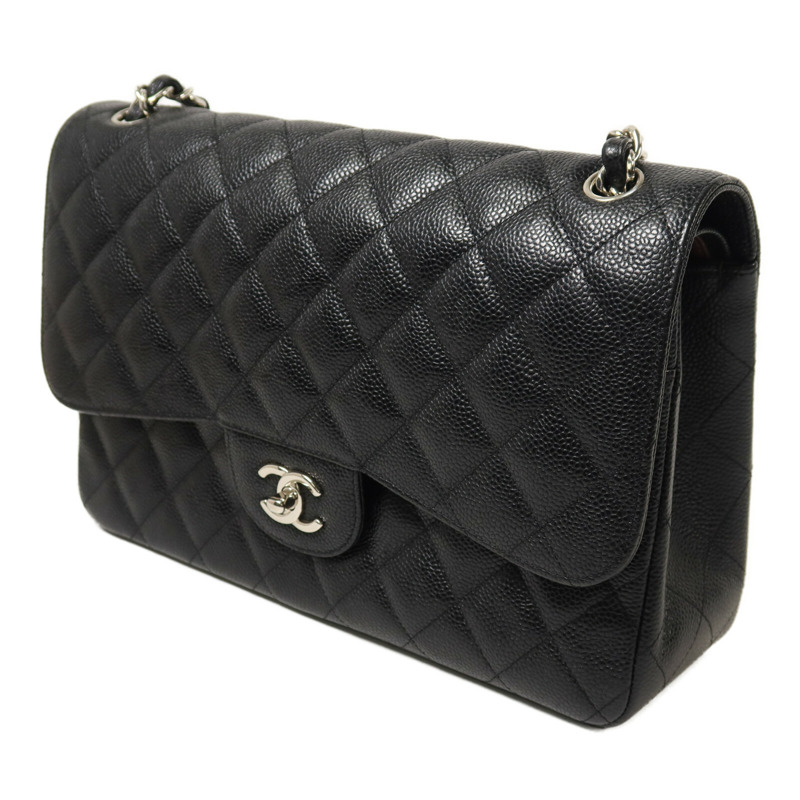 CHANEL 牛皮皮革Large Classic鏈帶肩背袋-2