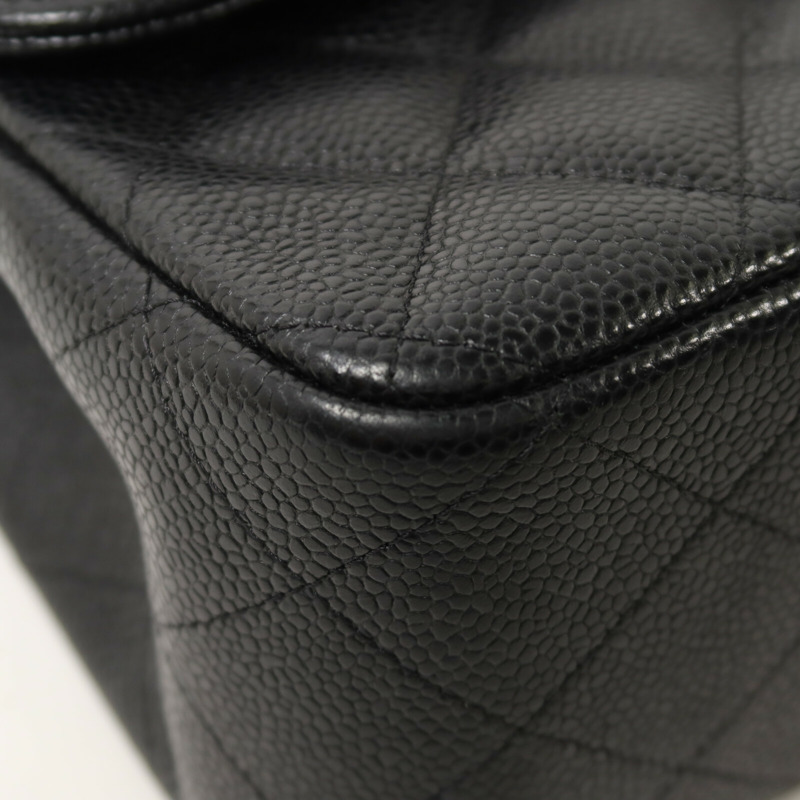 CHANEL 牛皮皮革Large Classic鏈帶肩背袋-9
