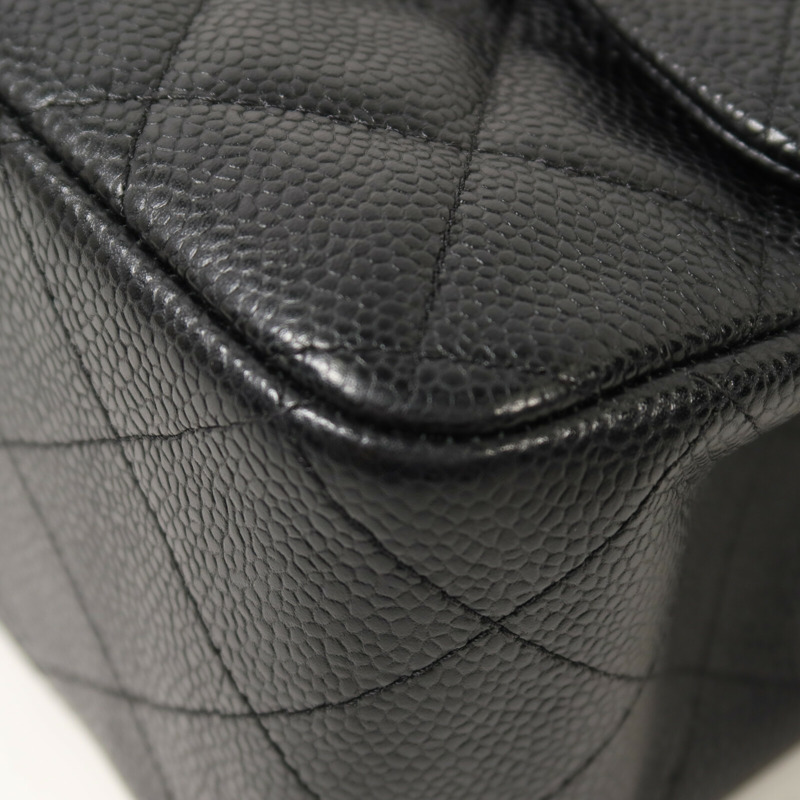 CHANEL 牛皮皮革Large Classic鏈帶肩背袋-10