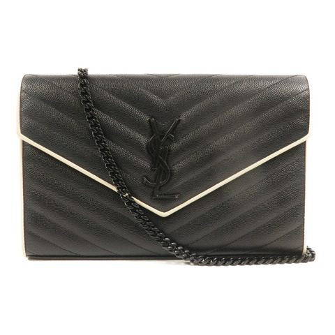 SAINT LAURENT 牛皮皮革Cassandre Chain Wallet肩背袋