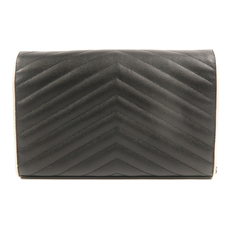 SAINT LAURENT 牛皮皮革Cassandre Chain Wallet肩背袋-1