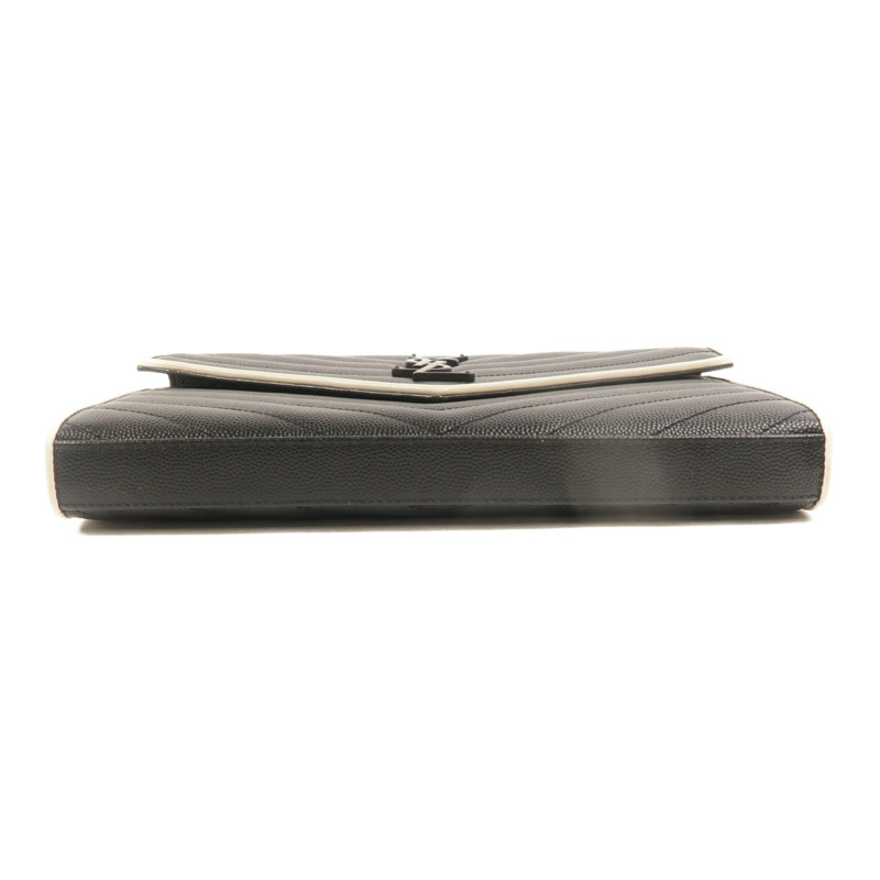 SAINT LAURENT 牛皮皮革Cassandre Chain Wallet肩背袋-3