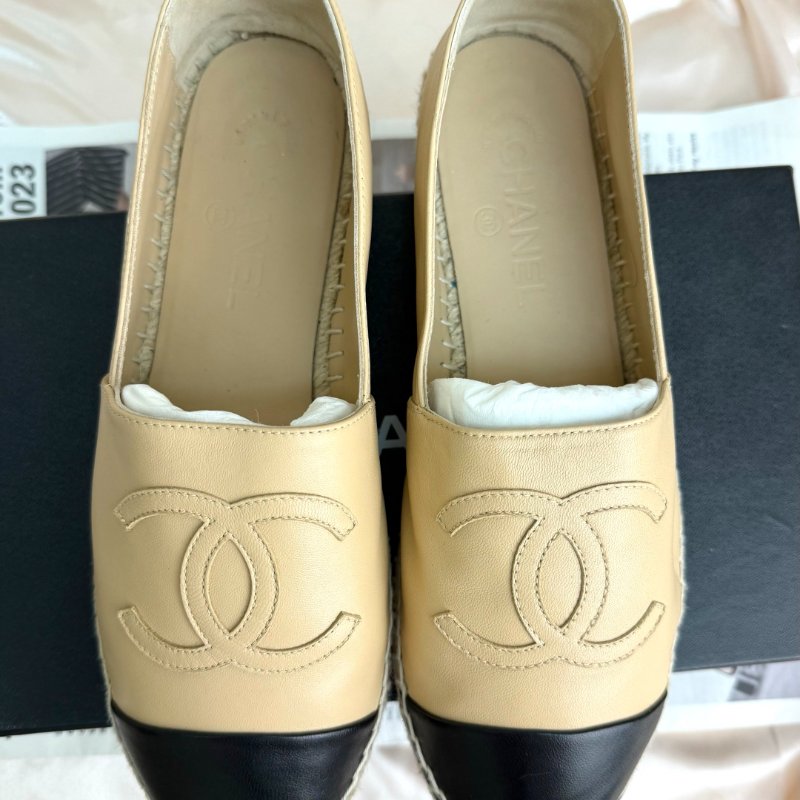 Chanel杏皮經典漁夫鞋-2