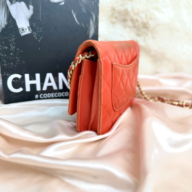 Chanel Woc 紅色 羊皮 22開-2