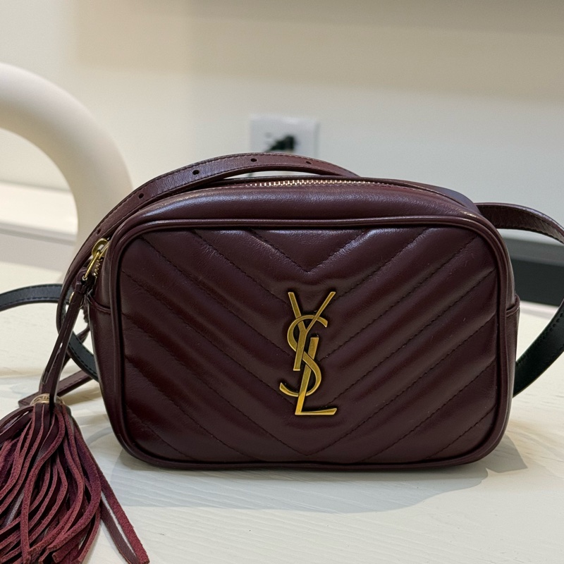 YSL流蘇牛皮小包-9