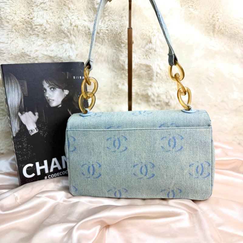 Chanel Timeless 牛仔布 翻盖-1