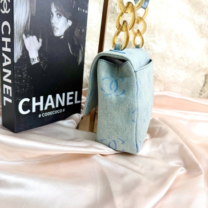Chanel Timeless 牛仔布 翻盖-2
