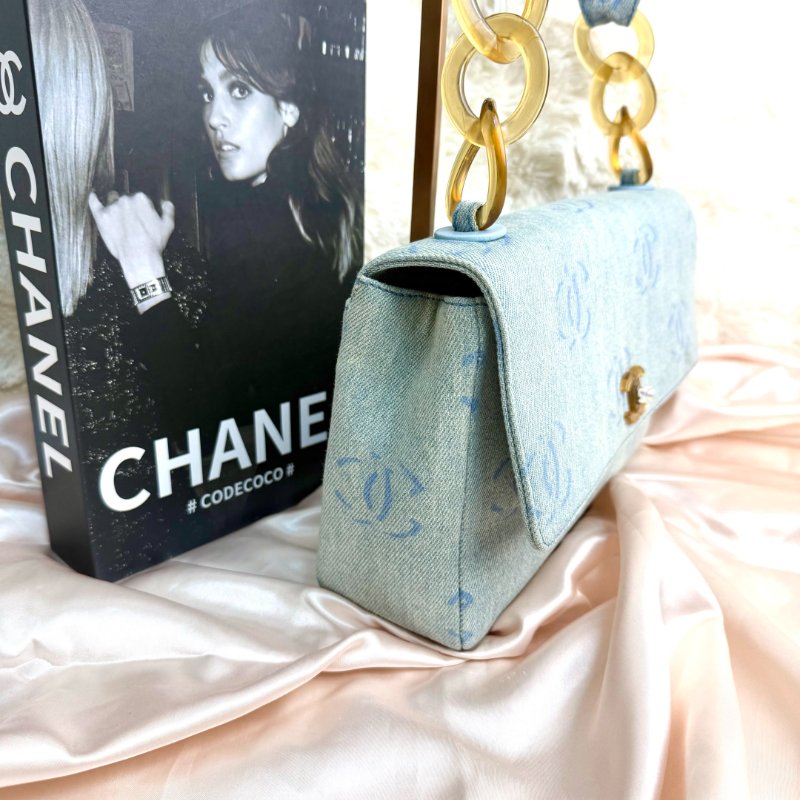 Chanel Timeless 牛仔布 翻盖-3
