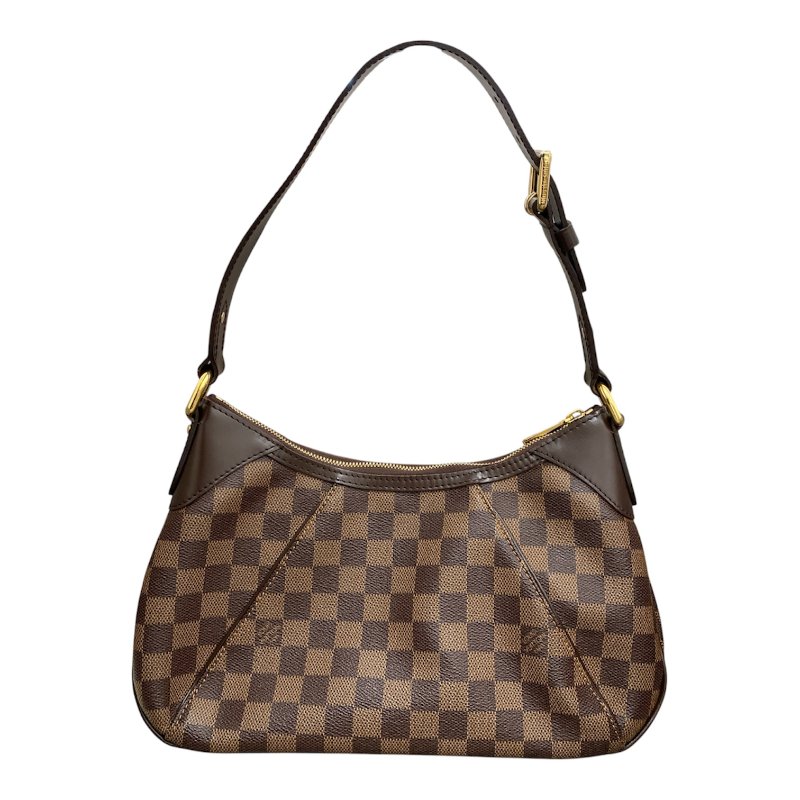 LOUIS VUITTON 路易威登  側背包 Thames PM 棕色棋盤格 帆布 PVC 金釦-1