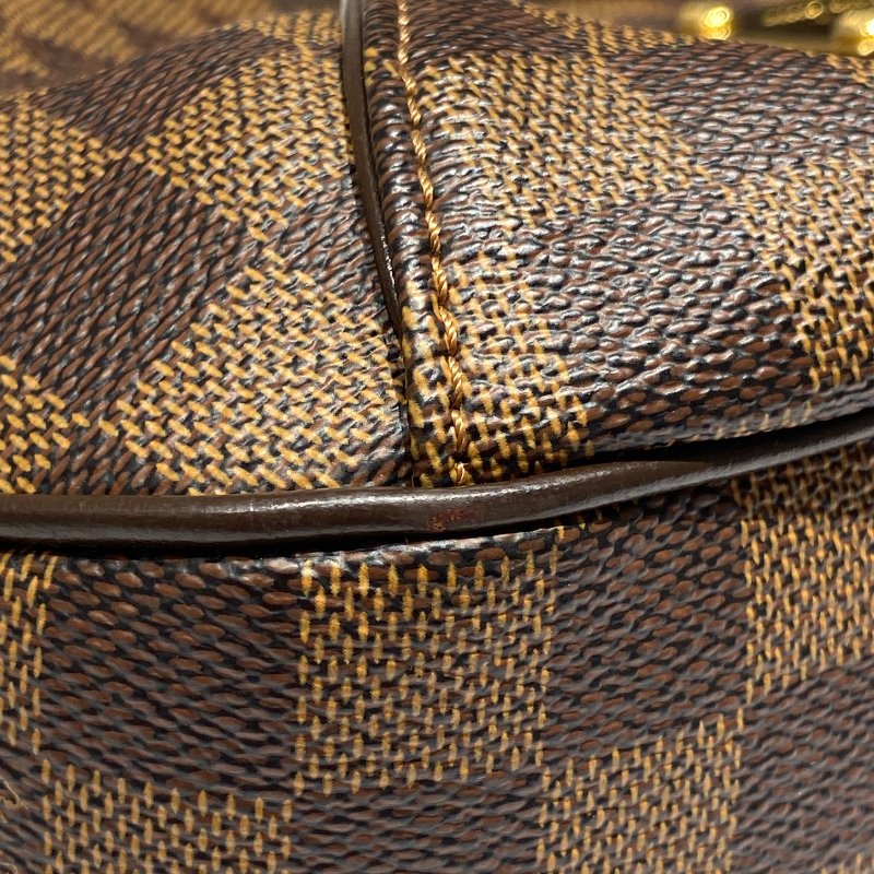 LOUIS VUITTON 路易威登  側背包 Thames PM 棕色棋盤格 帆布 PVC 金釦-9