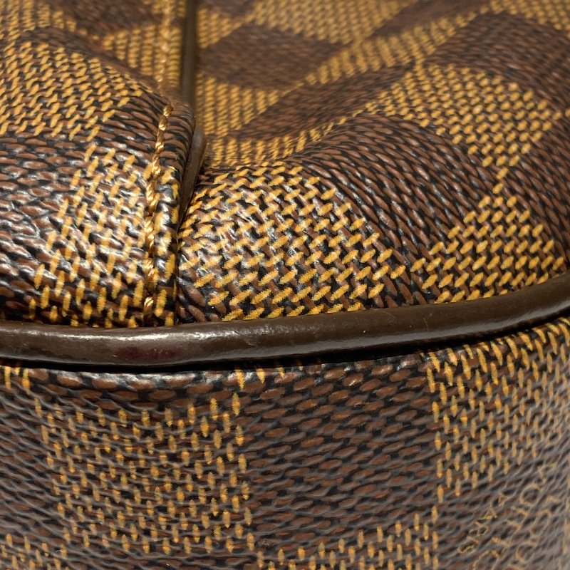 LOUIS VUITTON 路易威登  側背包 Thames PM 棕色棋盤格 帆布 PVC 金釦-10