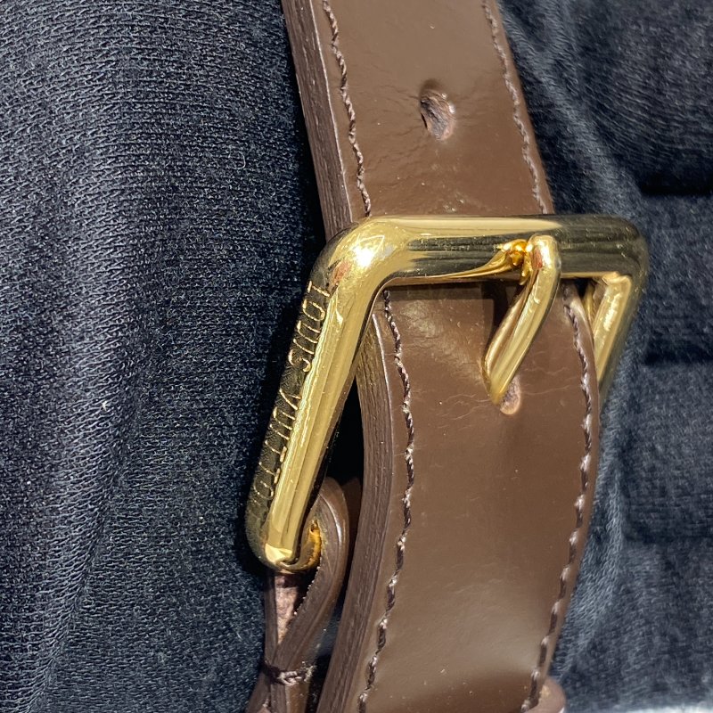 LOUIS VUITTON 路易威登  側背包 Thames PM 棕色棋盤格 帆布 PVC 金釦-13