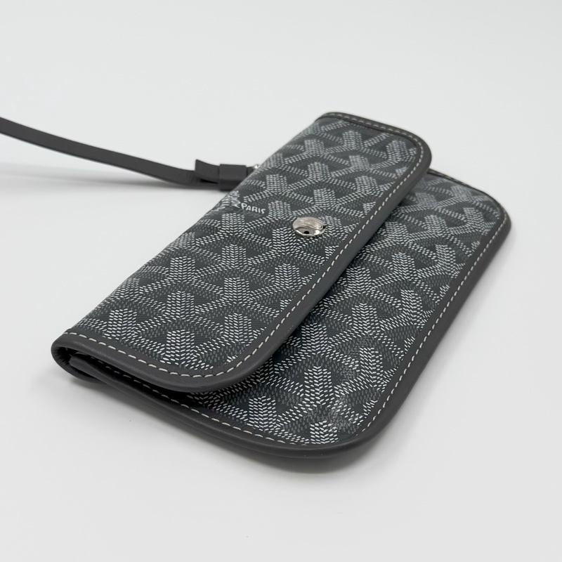 Goyard Saint Louis PM 稀缺灰色老花托特包-10