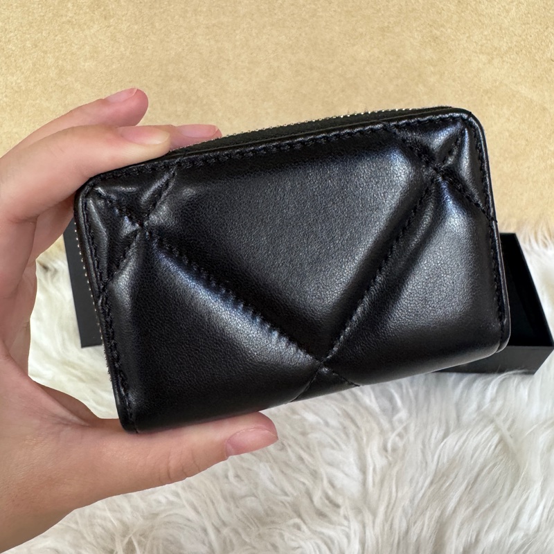Chanel 19系列拉鏈零錢包 晶片款 閑置品-2