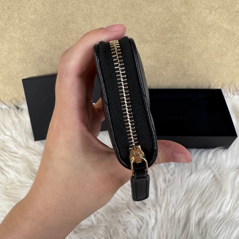 Chanel 19系列拉鏈零錢包 晶片款 閑置品-4
