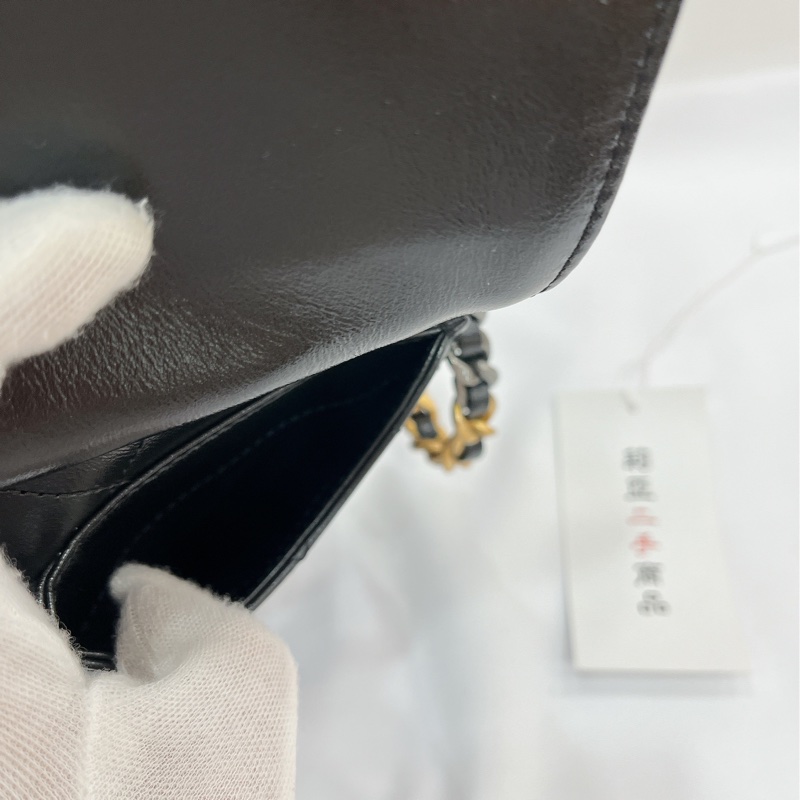 莉亞精品♡Chanel AS5293 25bag 亮面折紋小牛皮 二手-14