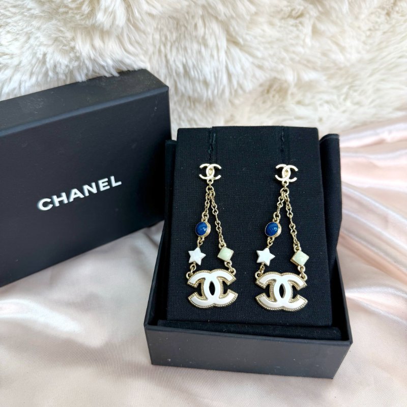 Chanel 星星長款耳墜-0