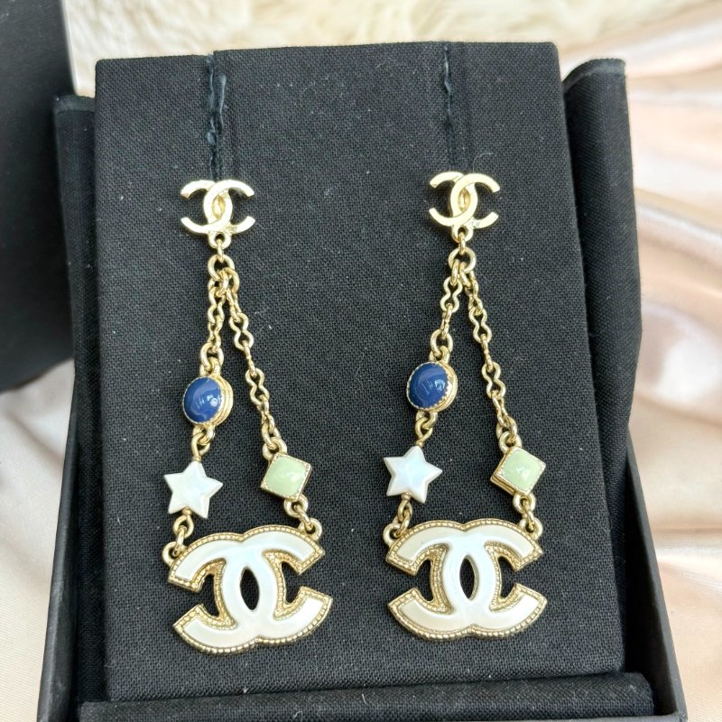 Chanel 星星長款耳墜-1