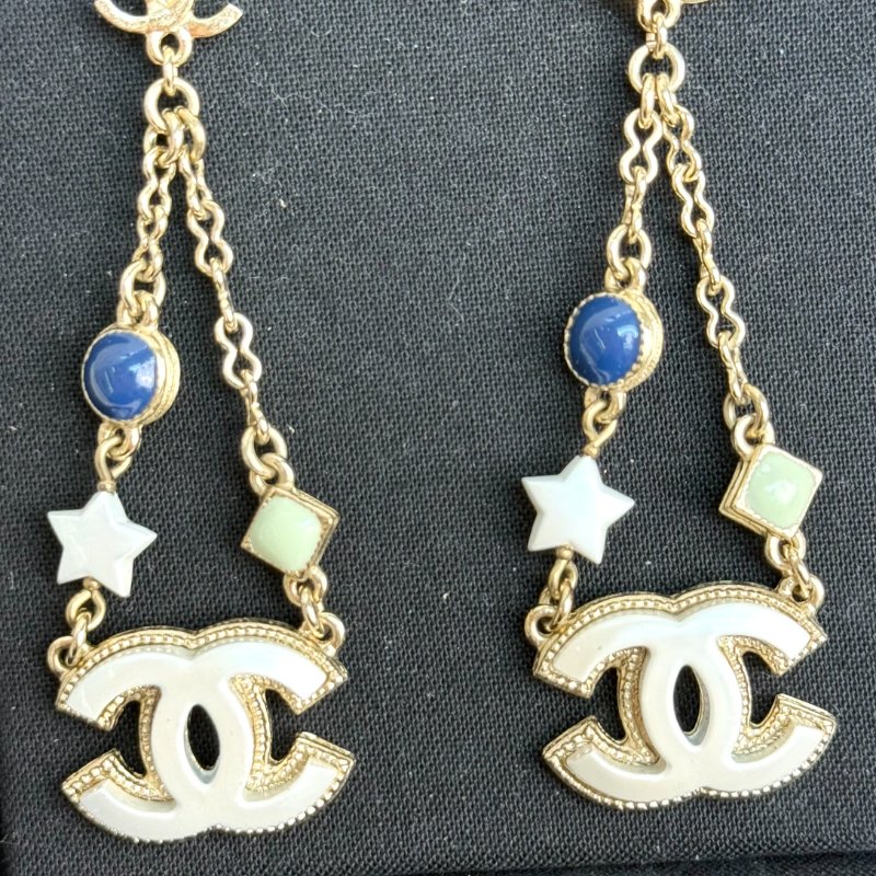 Chanel 星星長款耳墜-2