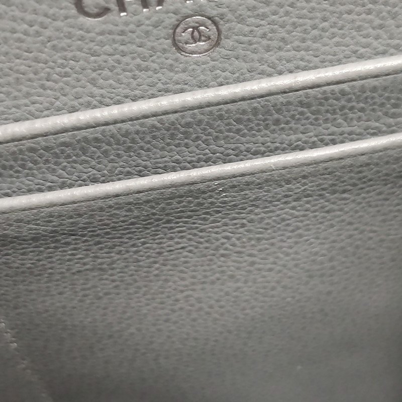 Chanel 牛皮純色字母logo斜背包單肩包-11