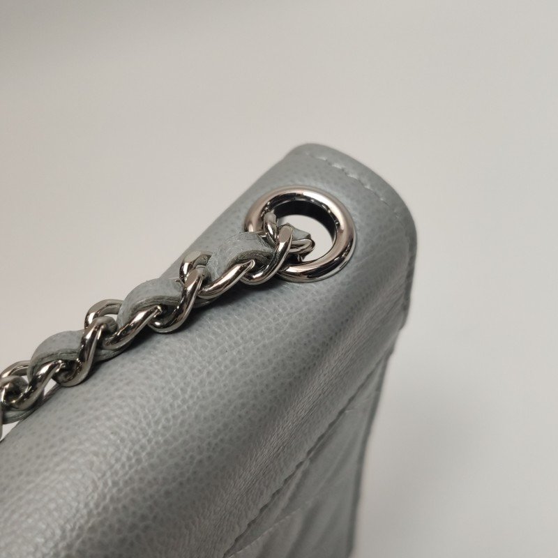 Chanel 牛皮純色字母logo斜背包單肩包-16