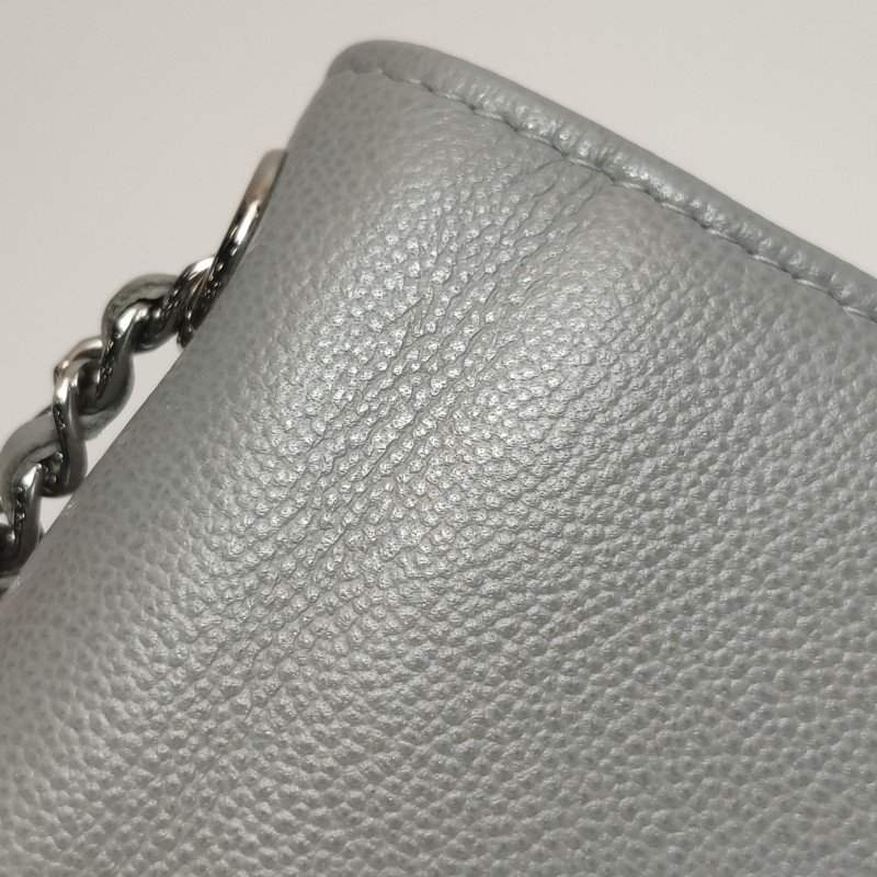 Chanel 牛皮純色字母logo斜背包單肩包-23