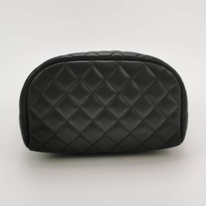 Chanel Urban Spirit牛皮菱格絎縫雙C書包扣雙肩包-5