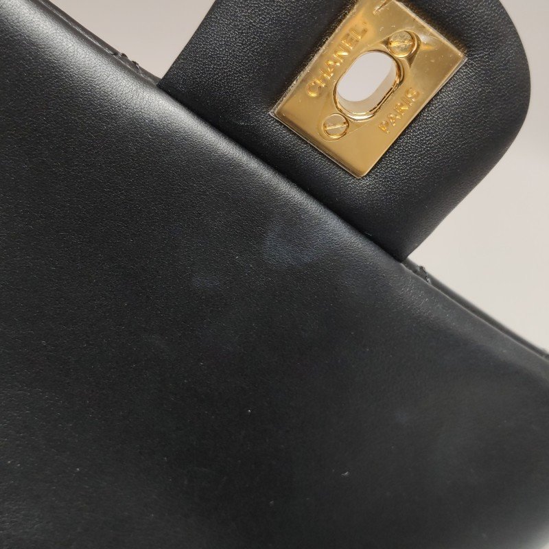 Chanel Urban Spirit牛皮菱格絎縫雙C書包扣雙肩包-10
