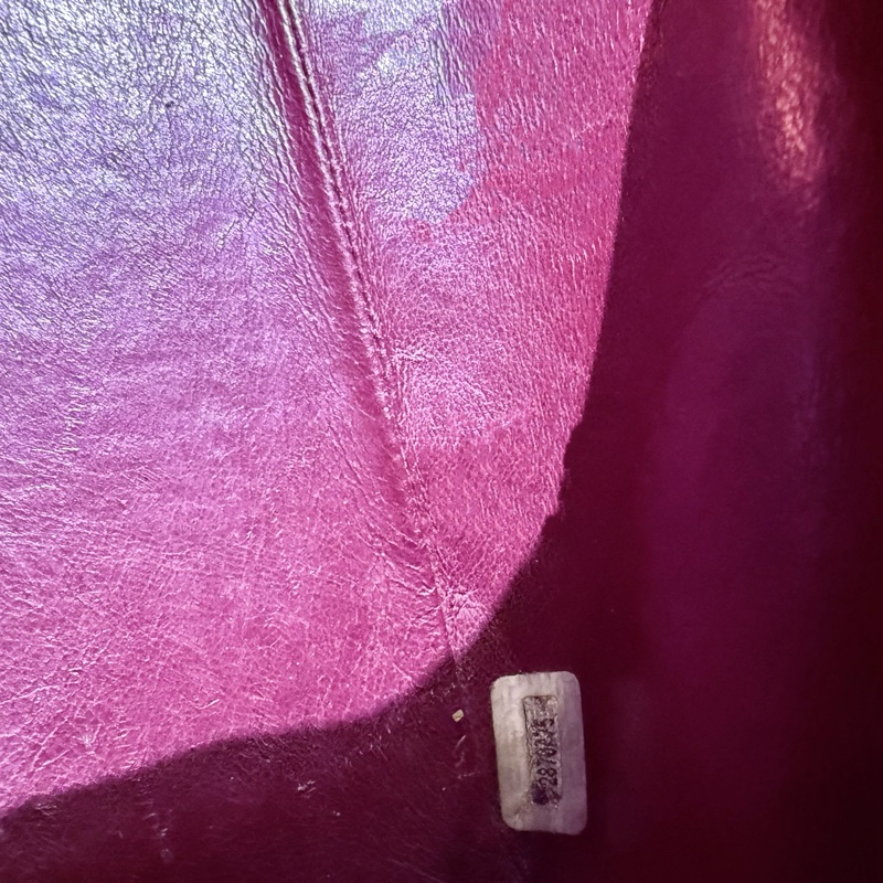 22弄 Chanel vintage maxi 古董包 黑金 羊皮 貝嫂包 34公分-25
