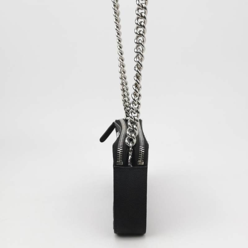 Chanel Boy Bag牛皮菱格絎縫方形雙C鎖扣斜挎包單肩包-2