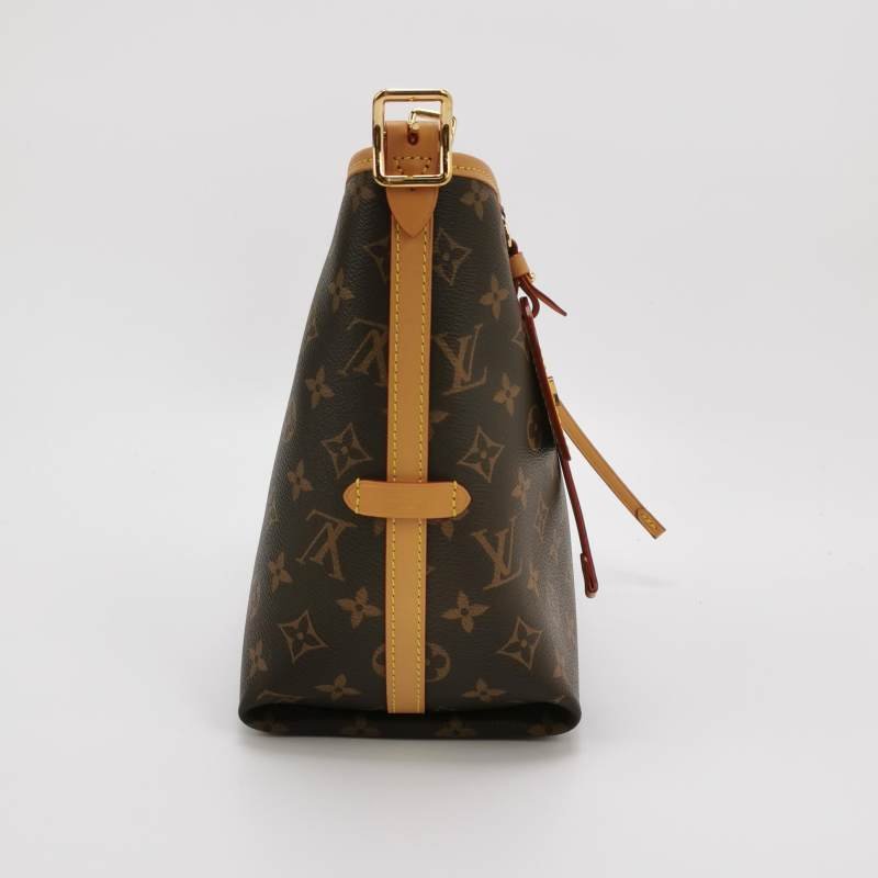 Louis Vuitton (LV) Carry All小號植鞣革Monogram印花子母包肩背包晶片款-3