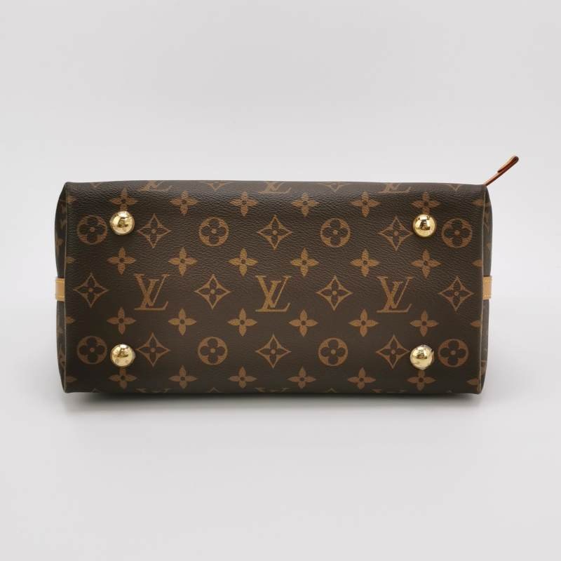Louis Vuitton (LV) Carry All小號植鞣革Monogram印花子母包肩背包晶片款-5
