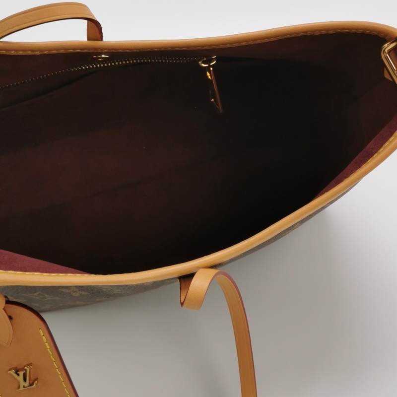 Louis Vuitton (LV) Carry All小號植鞣革Monogram印花子母包肩背包晶片款-6