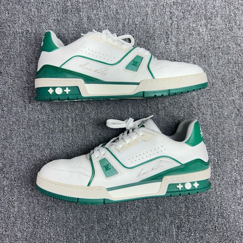 Louis Vuitton 路易威登 LV 白綠 Trainer 休閒鞋 尺碼：41碼-1
