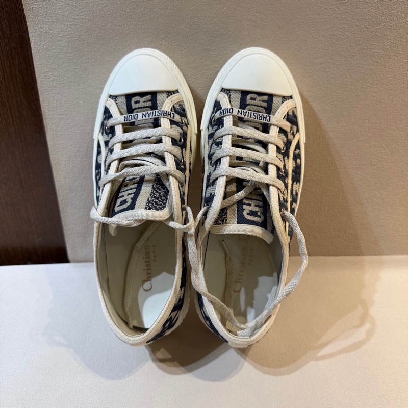 DIOR 迪奧 Walk'n'Dior 刺繡 Oblique印花 板鞋增高帆布鞋-1