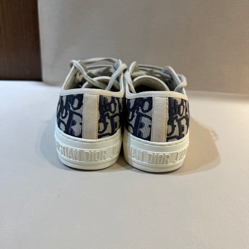 DIOR 迪奧 Walk'n'Dior 刺繡 Oblique印花 板鞋增高帆布鞋-4