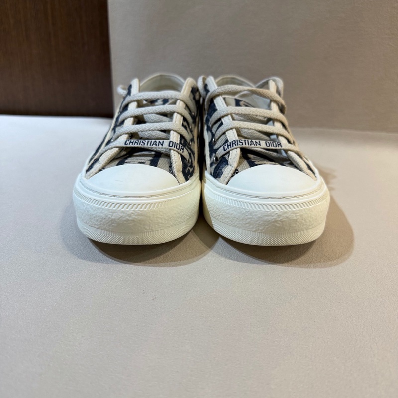 DIOR 迪奧 Walk'n'Dior 刺繡 Oblique印花 板鞋增高帆布鞋-5