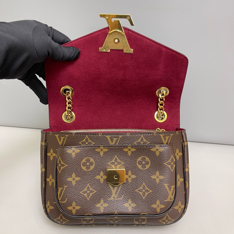 Louis Vuitton LV 路易威登 Passy 老花鏈條包-7