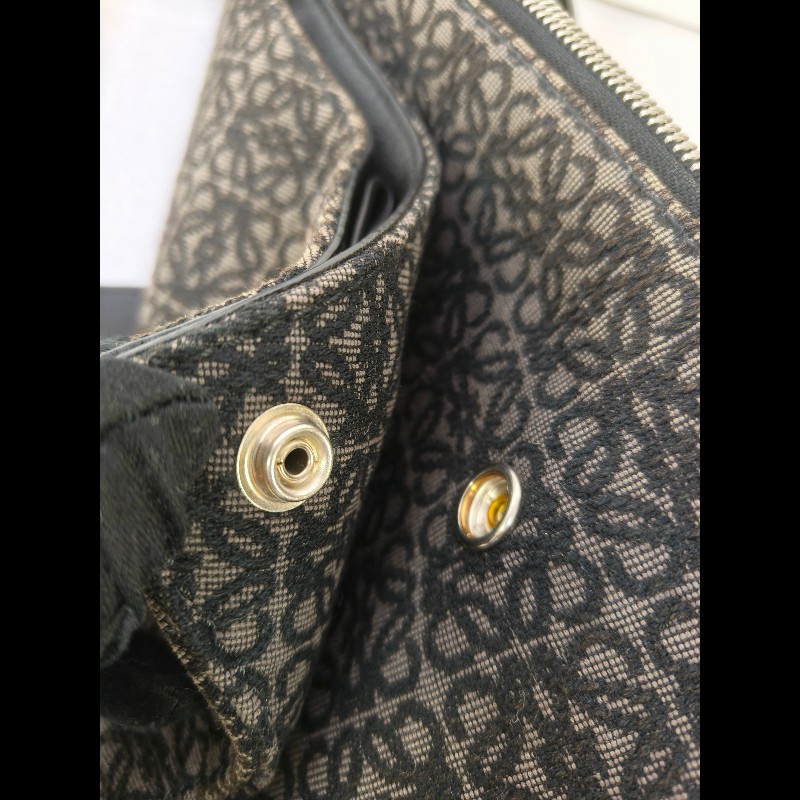【8成新】㊣✨ LOEWE ✨羅威 （附防塵袋)Anton Sling B511A09X09 三角 刺繡 胸包 單車包 斜跨包/二手包/二手精品🌳二手樹屋🌳-14