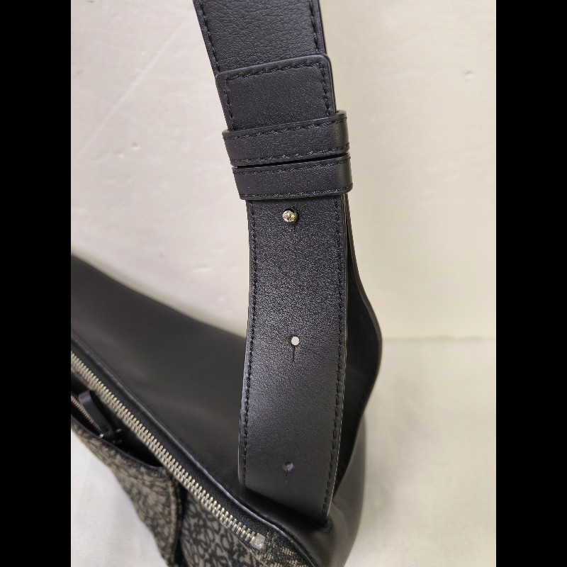 【8成新】㊣✨ LOEWE ✨羅威 （附防塵袋)Anton Sling B511A09X09 三角 刺繡 胸包 單車包 斜跨包/二手包/二手精品🌳二手樹屋🌳-26
