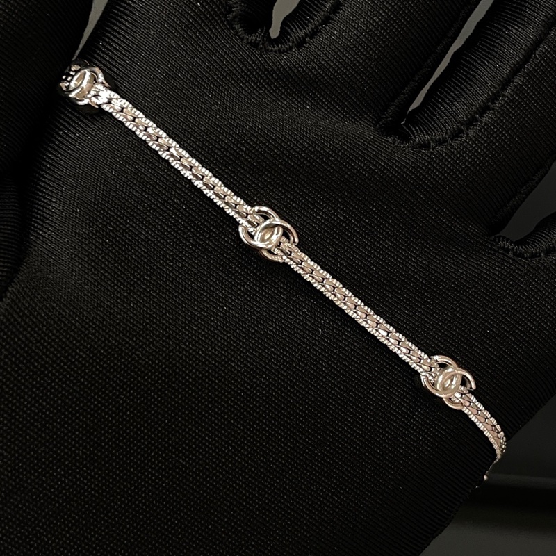 Chanel 香奈兒 25年新款 Choker 七花項鏈 銀色-3