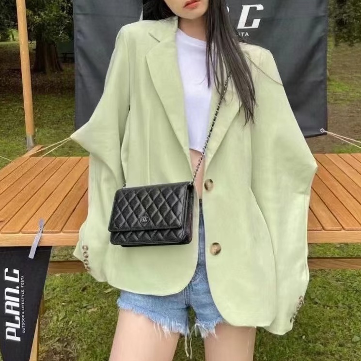 CHANEL香奈兒黑銀荔枝牛皮WOC發財包🤴🏻-5