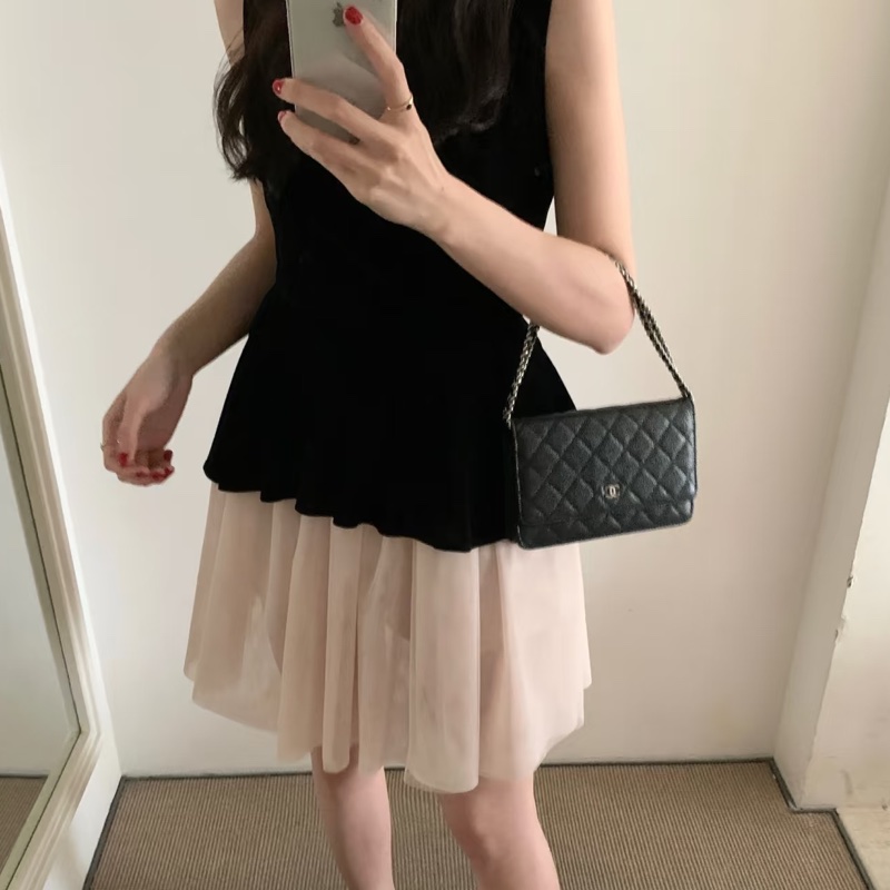 CHANEL香奈兒黑銀荔枝牛皮WOC發財包🤴🏻-46