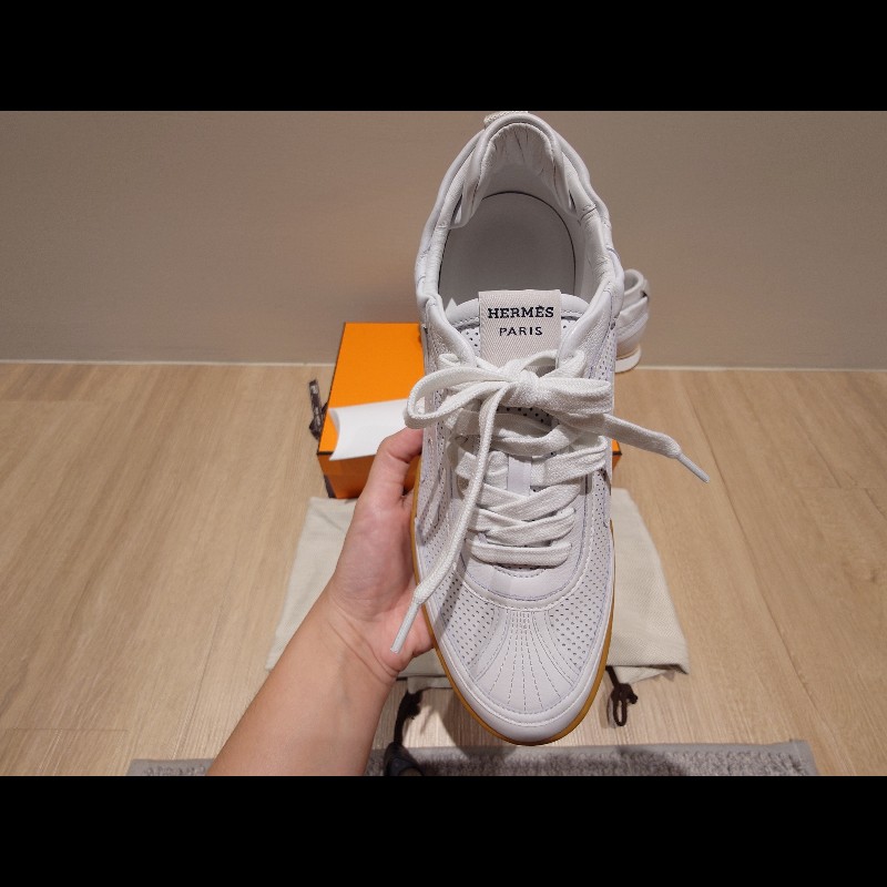 「熱賣-全台缺貨/全新品」Hermes Jet運動鞋/全皮/小白鞋 鞋碼37.5-6