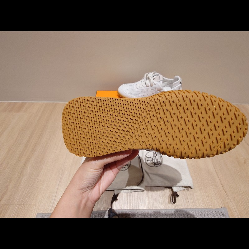 「熱賣-全台缺貨/全新品」Hermes Jet運動鞋/全皮/小白鞋 鞋碼37.5-7