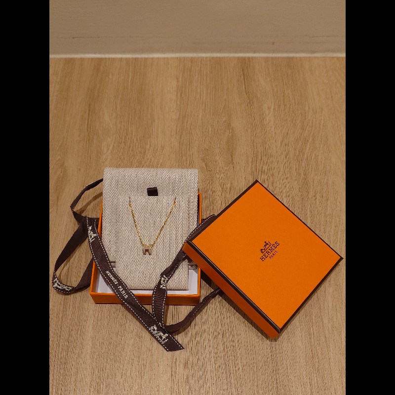 「全新」Hermes Mini Pop H墜飾 玫瑰金-1